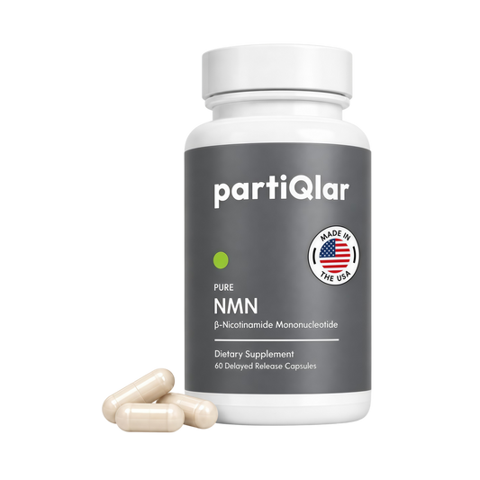 partiQlar Pure NMN Supplement 500mg - High Purity NAD+ Booster Capsules