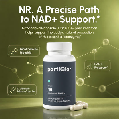 partiQlar NR Supplement Nicotinamide Riboside NAD+ Booster - 60 Capsules